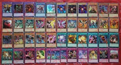 Yugioh Red-Eyes Deck 45 Cards Black Flare *Insight* Fusion *Red Stone of Legend* - Image 1
