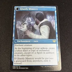 MTG Innistrad Crimson Mirrorhall Mimic Ghastly Mimicry 068/277 R VOW EN R Card - Image 2