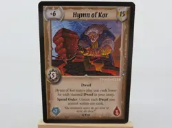 WARLORD Saga of the Storm CCG Dwarf Character Card HYMN OF KOR 13/78 #1038 - Image 1