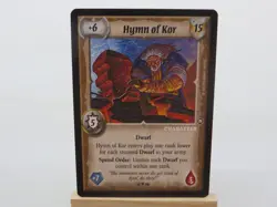 WARLORD Saga of the Storm CCG Dwarf Character Card HYMN OF KOR 13/78 - Image 1