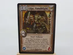 WARLORD Saga of the Storm CCG Dwarf Character Card EDGE FIENDBLIGHT 12/78 #1027 - Image 1