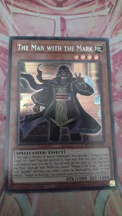 MZTM-EN001 The Man with the Mark Secret Rare 1st Ed YuGiOh - Image 1
