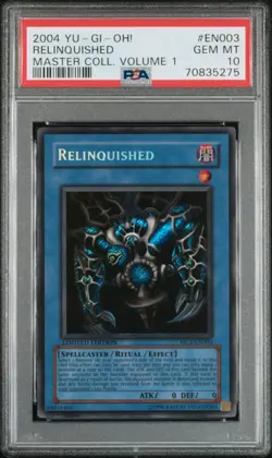 YUGIOH PSA 10 Relinquished MC1-EN003 Secret Rare Promo *5275 - Image 1