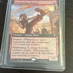 Firebending Student Extended Art #393 FOIL Buy-a-Box Promo MTG Avatar TLA - Image 1
