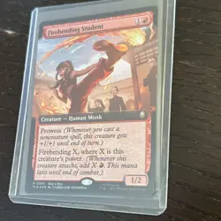 Firebending Student Extended Art #393 FOIL Buy-a-Box Promo MTG Avatar TLA - Image 2