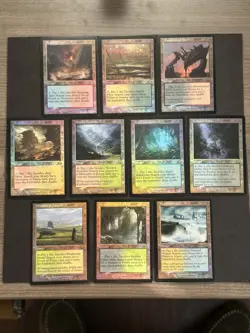MtG Foil Retro Fetch Land Full Set Modern Horizons 3 MH3 Modern Horizons 2 MH2 - Image 1