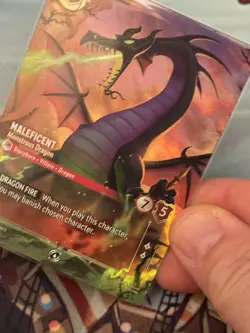 DDcards🇨🇦Lorcana Fabled Set Champs Maleficent Monstrous Dragon Promo Enchanted - Image 2
