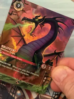 DDcards🇨🇦Lorcana Fabled Set Champs Maleficent Monstrous Dragon Promo Enchanted - Image 3