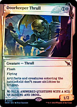 Doorkeeper Thrull 0338 Foil Murders at Karlov Manor MTG Showcase Dossier - Image 1