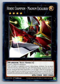 Heroic Champion - Magnum Excalibur DUAD-EN044 Duelist's Advance 1st Edition - Image 1