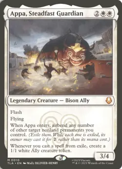 MTG Appa, Steadfast Guardia (0010) *Non-Foil* Base Mythic Avatar MT/NM Free Ship - Image 1