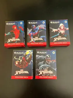 2025 Magic The Gathering Marvel Spider-Man Welcome Deck Complete Set 5- SDCC MTG - Image 1