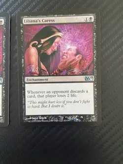 Liliana’s Caress Magic The Gathering Pair (2) Never Played - Image 2