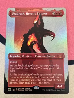 MTG Urabrask, Heretic Praetor Foil Extended Art X1 NM - Image 1