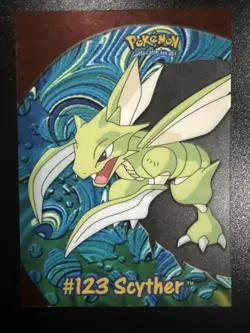 2000 TOPPS POKEMON TV ANIMATION CLEAR CARDS #PC9 SCYTHER - Image 2