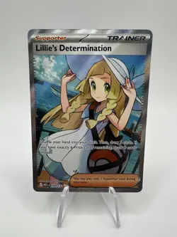 Lillie's Determination 169/132 Mega Evolution Ultra Rare Full Art Pokemon TCG NM - Image 1
