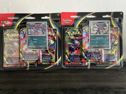Pokemon TCG Phantasmal Flames 3-Pack Blister SET OF 2 SEALED - Image 1