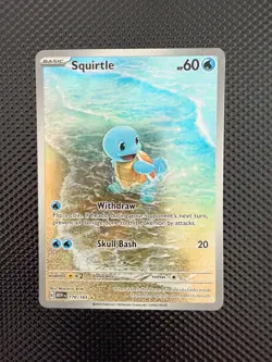 2023 Pokemon Squirtle Illustration Rare 170/165 SV: 151 English Near Mint - Image 1