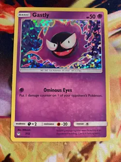 Gastly 7/12 HOLO and Caterpie 1/12 HOLO McDonald’s set 2017 Promos NM Pokemon - Image 2