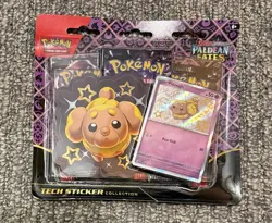 Pokemon TCG Paldean Fates Tech Sticker Collection Fidough ?Sealed ?In Hand - Image 1