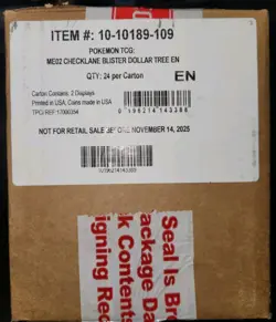 Pokemon ME02 Phantasmal Flames Checklane Blister Case 24ct Dollar Tree SEALED - Image 1