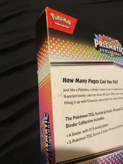 Pokemon TCG Scarlet & Violet Prismatic Evolutions Binder Collection Sealed - Image 5