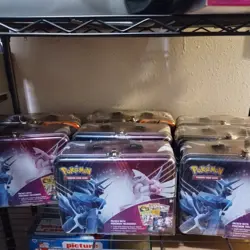 Pokemon Collectors Chest Winter Lunch Box Tin Dialga & Palkia - Image 3