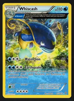 Whiscash 41/160 XY Primal Clash 2015 - Pokemon TCG - Image 1