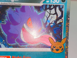 Pokemon Gengar 057/091 Trick or Trade Booster 2024 Cosmos Holo Swirl- Behind Ear - Image 2