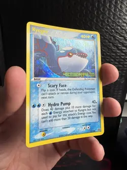 2005 Pokemon Kyogre Holo Rare 15/106 - EX Emerald Pokemon TCG Near Mint - Image 5