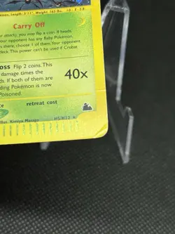 Pokemon Crobat Skyridge Holo Rare #H5 Dmg Read Description - Image 3