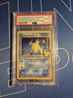 Pokemon Shining Magikarp 66/64 25th Celebrations Englisch 2021 EN PSA 10 - Image 1