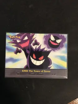2000 Topps Pokemon TV Animation Edition #EP22 The Tower of Terror Blue Logo - Image 1