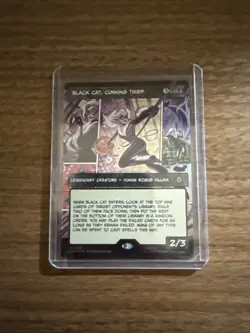 Black Cat, Cunning Thief (Borderless) Marvel's Spider-Man Foil for sale online - Image 1