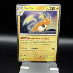 Pokemon | Raichu | MEW 026/165 Promo Cosmos Holo TCG Card - Image 1