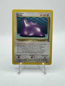 Ditto - NM Non Holo Rare - Vintage 1999 WotC 18/62 FossilSet Pokemon Card - Image 1