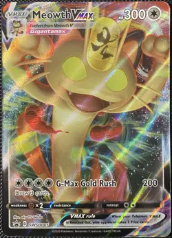 Meowth VMAX SWSH005 SWSH: Sword & Shield Promo Holo - Pokemon Card - Image 1