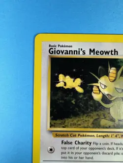 Giovanni's Meowth 43/132 NM/MINT Normal Gym Challenge 2000 Pokemon Card - Image 2