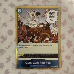Gum-Gum Red Roc OP04-056 English Jolly Roger Rare PRB01 One Piece Card Game - Image 1