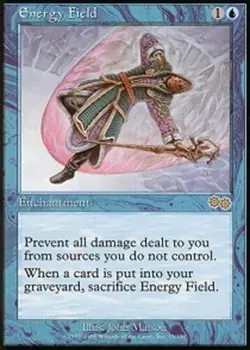 Energy Field Magic mtg Heavy Play, English Urza's Saga x1 - Image 1