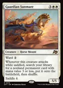 MTG Aetherdrift *FOIL* R Guardian Sunmare #0015 - Image 1