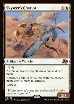 MTG Aetherdrift *FOIL* R Skyseer's Chariot #0028 - Image 1