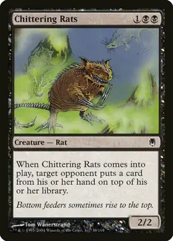 1x Chittering Rats - NM English MTG - Darksteel - Image 1