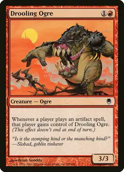 1x Drooling Ogre - NM English MTG - Darksteel - Image 1