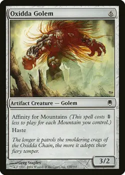 1x Oxidda Golem - NM English MTG - Darksteel - Image 1
