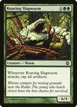 1x Roaring Slagwurm - NM English MTG - Darksteel - Image 1