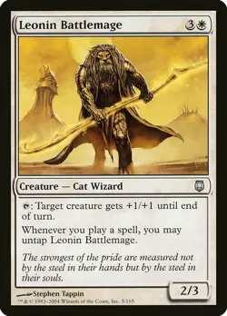 1x Leonin Battlemage - NM English MTG - Darksteel - Image 1
