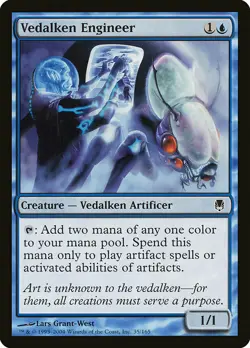 1x Vedalken Engineer - NM English MTG - Darksteel - Image 1