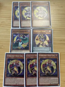 3x Partial Core Yu-Gi-Oh! Lunalight Gold Leo DUAD-EN005 1St Edition Secret Rare - Image 2