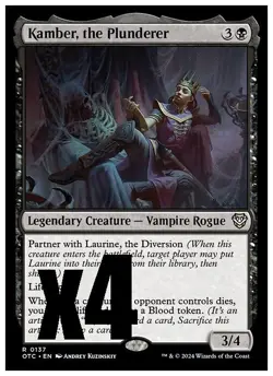 MTG l Kamber, the Plunderer (x4 Playset) | (NM) Commander: Thunder Junction - Image 1